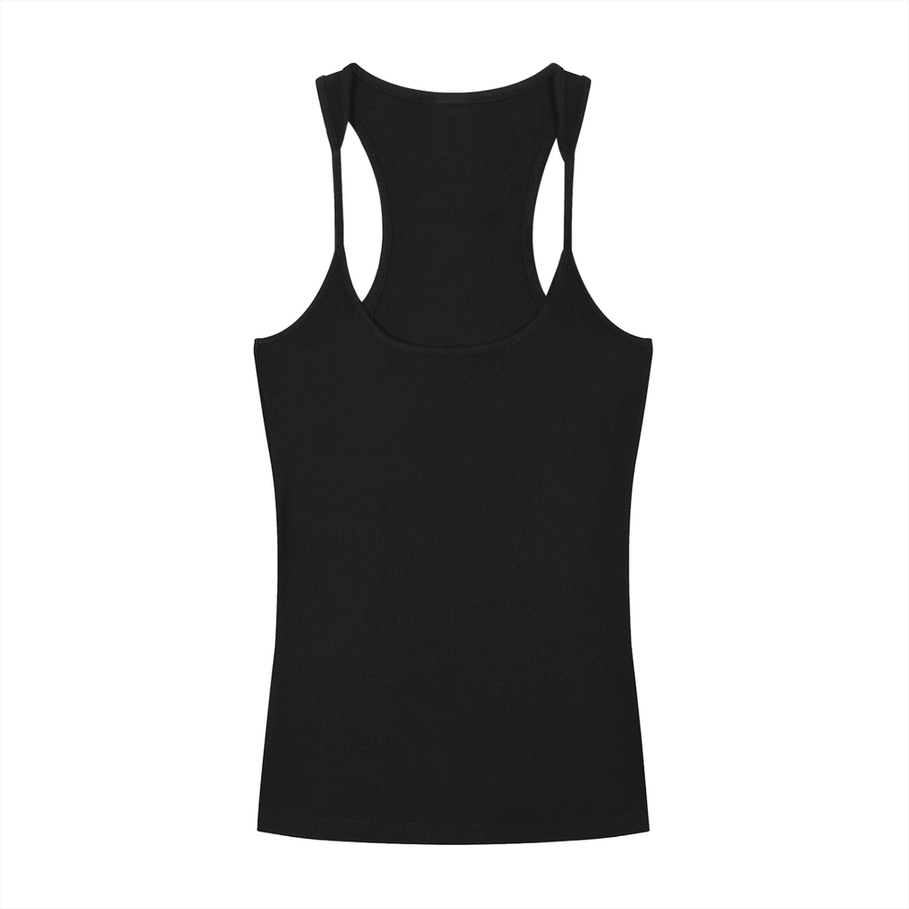 Slim Fit Ribbed Racerback Tank Top