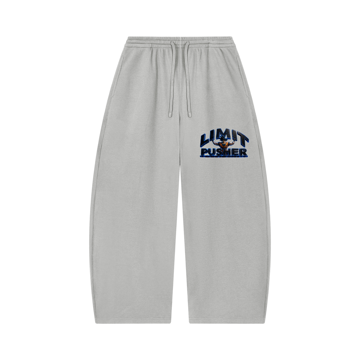 Unisex Waffle Barrel Leg Pants