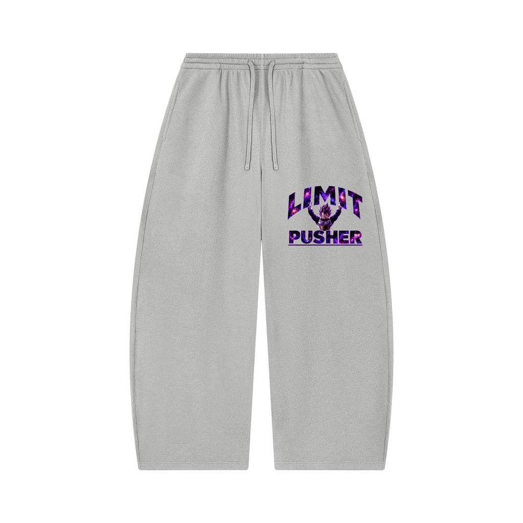 Unisex Waffle Barrel Leg Pants