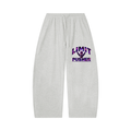 Unisex Waffle Barrel Leg Pants