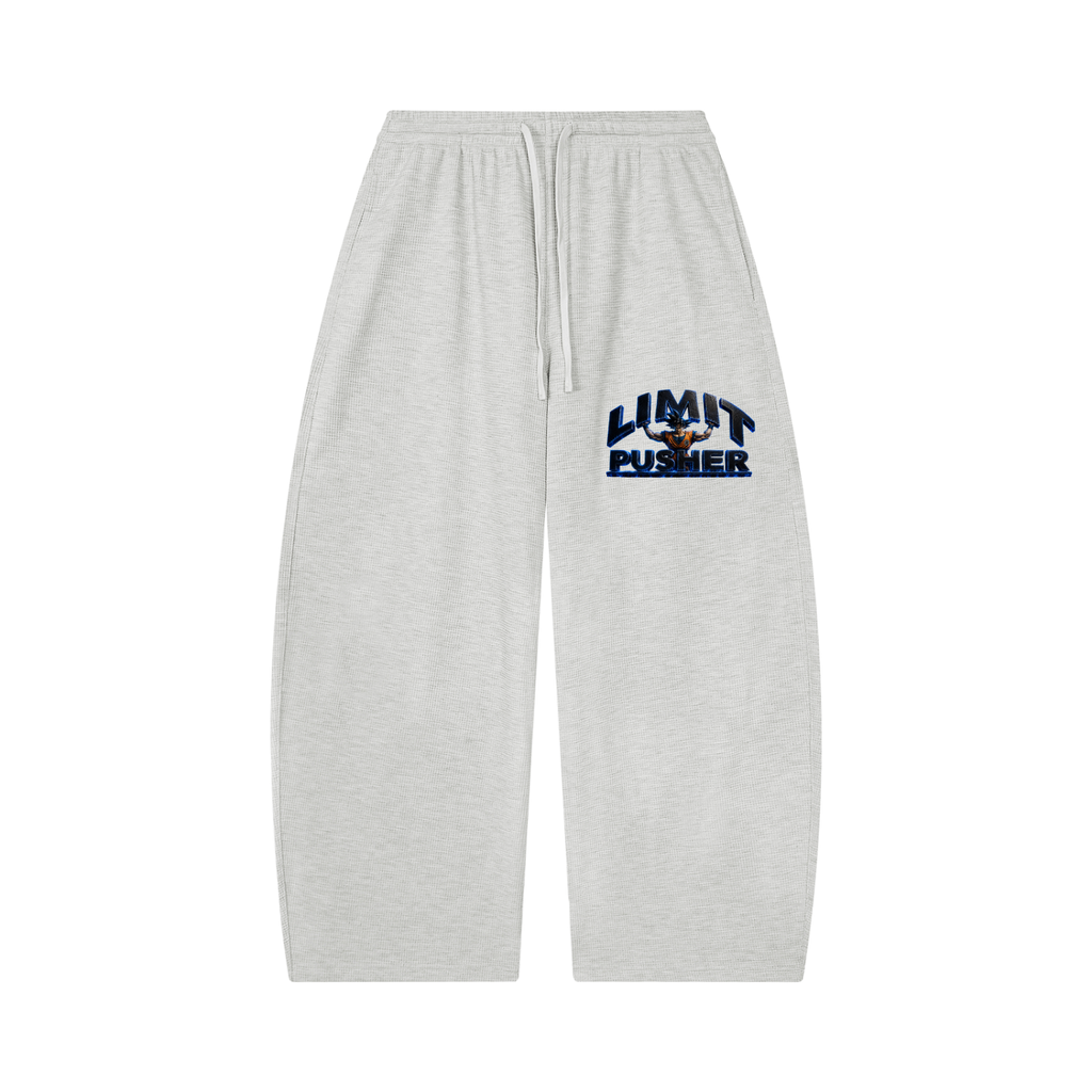 Unisex Waffle Barrel Leg Pants