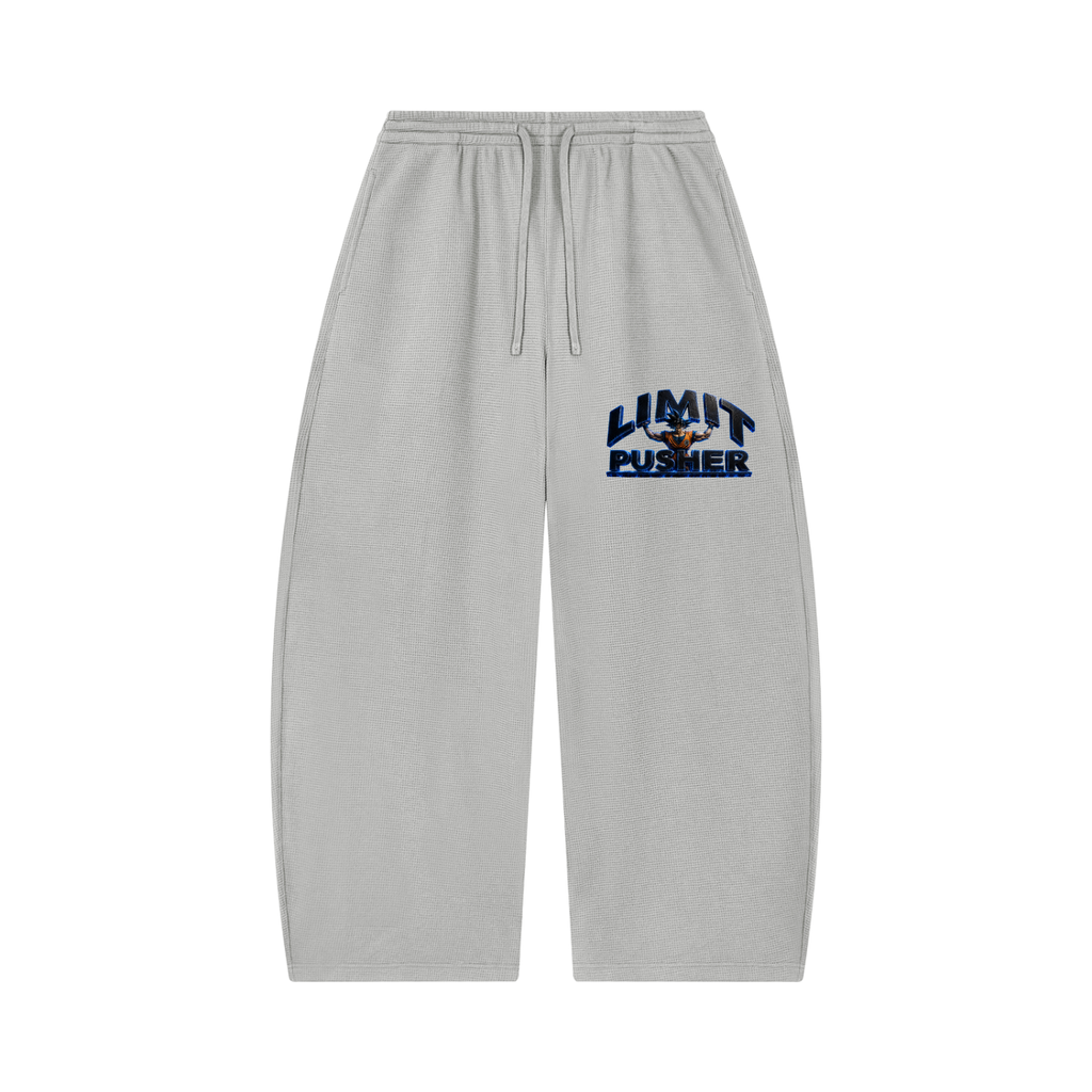 Unisex Waffle Barrel Leg Pants