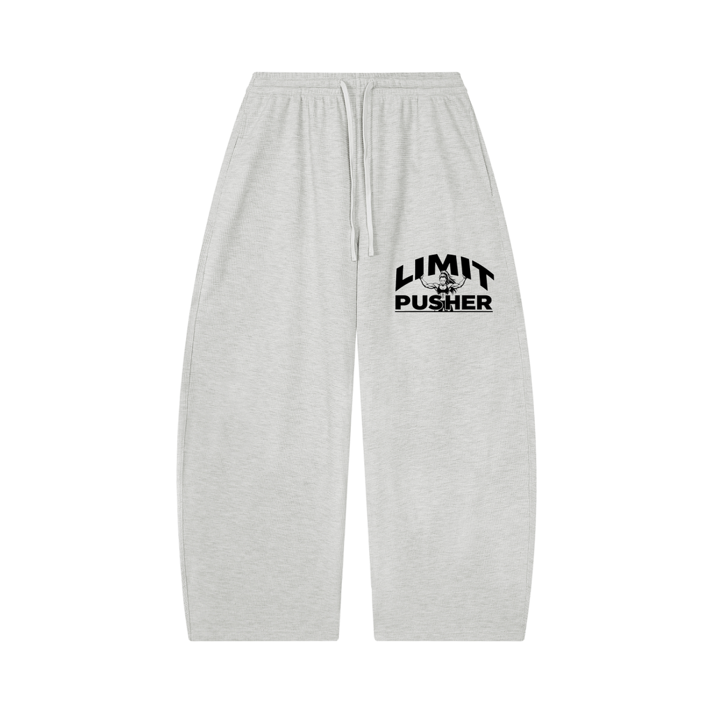 Unisex Waffle Barrel Leg Pants