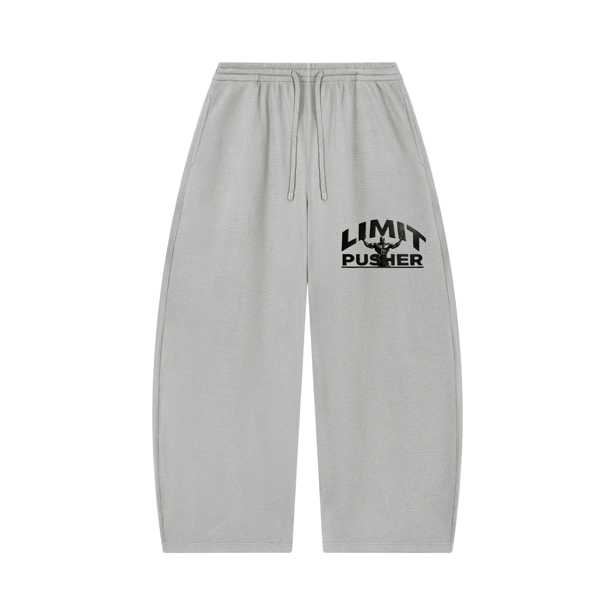 Unisex Waffle Barrel Leg Pants
